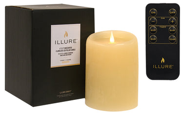 Illure Ivory Wax Pillar, 4